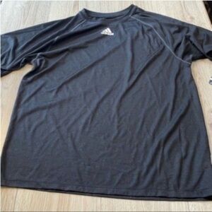 Adidas Black white Climalite Shirt top short sleeve